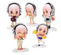 REOZIGN Figurine Sonico, Version Q, 5 Pièces Debout, Figurines Sonico Anime 10 Cm, Personnages en PVC, Objets De Collection, Cadeaux pour Les Fans D'anime