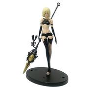 REOZIGN Figurine Yorha A2, Tenant Une Arme Longue Debout Yorha A2 18 Cm/7,1 Pouces Personnage Fait À La Main Collection De Statues en PVC Cadeaux (a)