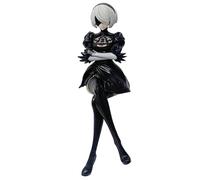 REOZIGN Figurine Yorha No.2B, Masque pour Les Yeux Assis, Figurine Yorha No.2B, 15 Cm en PVC Faite À La Main, Collection, Cadeau pour Les Fans D'anime