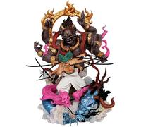 REOZIGN Figurine Zoro, Ashura Neuf Épées Style Roronoa Zoro Figurines 22 Cm / 8,7 Pouces PVC Décoration Modèle Anime Statue Cadeaux