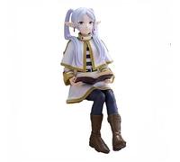 REOZIGN Frieren Figure, Assis Mignon Elfe Magicien Frieren Figurine 14 Cm / 5,5 Pouces en PVC Cosplay De Collection Souvenirs pour Les Fans D'anime Cadeaux