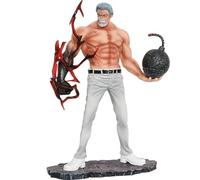 REOZIGN GARP Figure, Fighting Iron Fist Bomb Monkey D. GARP Anime Figures 35cm/13.8inch PVC Character Cosplay Model Collectible for Anime Fans Gift (White)