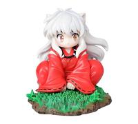 REOZIGN Inuyasha, Figurine sesshōmaru, Version q d'action accroupies 11cm / 4,3 Pouces PVC de Jeu Statue modèle Artisanat pour Les Fans d'anime Cadeau (a)