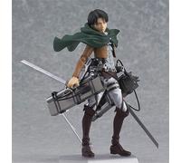 REOZIGN L'Attaque des Titans, Levi·Ackerman 19 cm/7,5 Pouces, Figurine de Personnage en PVC à Visage Variable, modèle d'ornement à Collectionner, Cadeau pour Les Fans d'anime