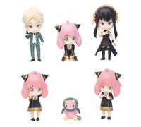 REOZIGN Lloyd Forger, Anya, Yor Forger Figure, Debout 6 Chemises Q Action Figure 10cm / 3,9 Pouces De Caractères D'anime Modèle De Statue De Bureau