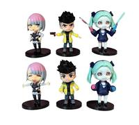 REOZIGN Lucy, David Martinez, Rebecca, 6pieves q Version 10cm / 3,9 Pouces PVC Personnage Cosplay modèle Artisanat pour Les Fans d'anime Cadeau