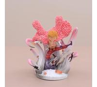 REOZIGN Mini Figures d'une pièce, Luffy Zoro Doflamingo Mihawk Boa Hancock Sabo Statue Figure 12cm / 4,7 Pouces Figures d'action Toys (Doflamingo)