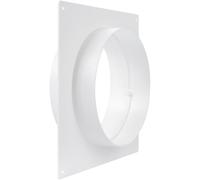 Repa Market Bride de raccord de conduit de 150 mm, bride de tuyau droite en plastique pour système de ventilation de chauffage et de refroidissement (15 cm)