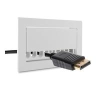 Repa Market Cache-fils mural blanc pour la maison - Cache de câble plat - Câblage de bureau, cordon HDMI, installation murale de câble TV - Kit mural de cache-câbles TV
