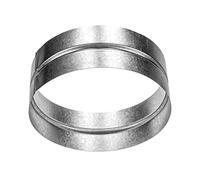 Repa Market Connecteur de conduit d'aération en métal - Extension d’évent de 200 mm - Raccord de tuyau en métal galvanisé - Raccord de tuyau de sécheuse - Extension de tuyau en métal rigide de 200 mm