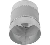 Repa Market Connecteur de conduit de contrôle du bruit rond femelle de 12,7 cm avec centre en plastique souple flexible - Coupleur pour conduit CVC, connecteur d'aération de séchage, système de