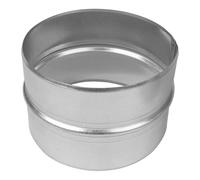 Repa Market Connecteur pour tuyau de ventilation 120 mm - En acier galvanisé rond pour tuyau de ventilation, climatisation, tuyau d'évacuation - Raccord intérieur, extérieur, tuyau spiralé, tuyau