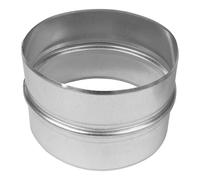 Repa Market Connecteur pour tuyau de ventilation 150 mm - En acier galvanisé rond pour tuyau d'aération, climatisation, adaptateur de tuyau d'évacuation d'air - Raccord intérieur, extérieur, tuyau à