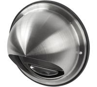 Repa Market Couvercle d'aération en acier inoxydable de 10,2 cm avec joint en caoutchouc - Bouchon d'admission/d'échappement rond pour CVC avec grille pour éviter le reflux d'air des rafales -