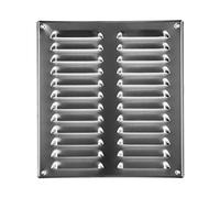Repa Market Couvercle de grille d'aération en aluminium de 260 mm x 280 mm - Grilles d'air de retour en acier - pour plafond et paroi latérale - CVC - avec écran de protection contre les insectes