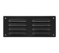 Repa Market Grille d'aération anthracite de 26 x 10,5 cm - Grilles de retour d'air de qualité - pour plafond et mur latéral - Système CVC - Avec écran de protection (260 x 105 mm)