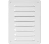 Repa Market Grille d'aération blanche de 140 mm x 190 mm - Grilles d'air de retour en acier de qualité - pour plafond et paroi latérale - CVC - avec écran de protection contre les insectes