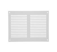 Repa Market Grille d'aération blanche de 200 mm x 150 mm - Grilles d'air à retour en acier - pour plafond et paroi latérale - HVAC - avec écran de protection contre les insectes