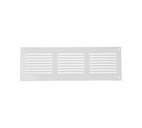 Repa Market Grille d'aération Blanche de 300 mm x 100 mm - Grilles d'air à Retour en Acier - pour Plafond et paroi latérale - CVC - avec écran de Protection Contre Les Insectes (30 x 10 cm)