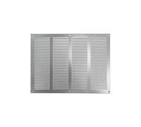 Repa Market Grille d'aération galvanisée - 400 mm x 300 mm - Grilles de reprise d'air en acier - pour plafond et mur latéral - Système CVC - Équipées de moustiquaire (40 x 30 cm)