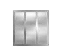 Repa Market Grille d'aération galvanisée de 300 mm x 300 mm - Grilles d'air de retour en acier - pour plafond et parois latérales - CVC - avec écran de protection contre les insectes (30 x 30 cm)
