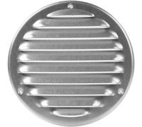 Repa Market Grille d'aération - Grille d'aération ronde - Grille d'aération - Grille d'aération - Grille de protection - Moustiquaire intégrée - Ventilation CVC (125 mm, acier galvanisé)