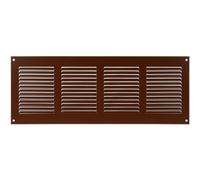 Repa Market Grille d'aération marron de 400 mm x 150 mm - Grilles de reprise d'air en acier de qualité - pour plafond et mur latéral - Système CVC - Équipées de maille de protection (40 x 10 cm)
