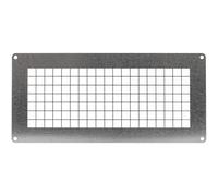 Repa Market Grille d'aération rectangulaire en acier galvanisé de 25,4 x 12,7 cm - Grille d'aération d'entrée - Grille de protection universelle en métal - Grille de conduit durable