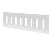 Repa Market Grille d'aération réglable avec moustiquaire - 300 x 100 mm - Blanc - 30 x 10 cm - Pour aération - Couvercle d'aération intérieur et extérieur - Conception persienne.