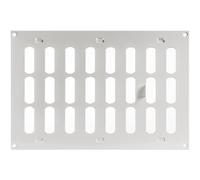 Repa Market Grille d'aération réglable blanche de 300 x 200 mm (dimensions extérieures) - Registre de ventilation CVC en acier galvanisé - Protection de chauffage, de refroidissement - Mur, retour