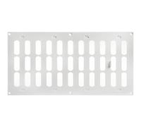 Repa Market Grille d'aération réglable blanche de 400 x 200 mm (dimensions extérieures) - Registre de ventilation CVC en acier galvanisé - Protection de chauffage et de refroidissement - Mur, retour