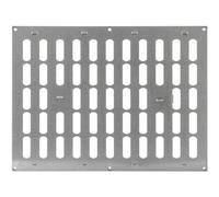 Repa Market Grille d'aération réglable en acier galvanisé de 40,6 x 30,5 cm (dimensions extérieures) - Registre de ventilation CVC - Grille de ventilation de plinthe pour chauffage et refroidissement