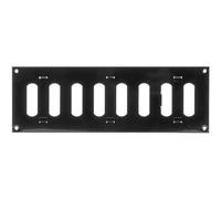 Repa Market Grille d'aération réglable noire de 30,5 x 10,2 cm (dimensions extérieures) - Registre de ventilation CVC en acier galvanisé - Protection de chauffage, de refroidissement - Mur, retour de