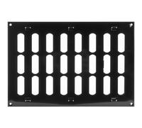 Repa Market Grille d'aération réglable noire de 30,5 x 20,3 cm (dimensions extérieures) - Registre de ventilation CVC en acier galvanisé - Protection de chauffage, de refroidissement - Mur, retour de