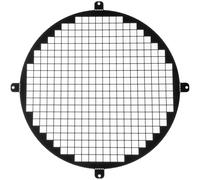 Repa Market Grille d'aération ronde en acier galvanisé noir de 25,4 cm pour vide sanitaire - Protection de ventilation d'entrée et de sortie - Grille de protection universelle en métal pour
