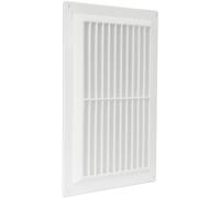 Repa Market Housse de grille d'aération blanche de 250 mm x 170 mm avec écran de protection antiparasitaire intégré, couvercle de conduit d'aération CVC en plastique