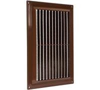 Repa Market Housse de grille d'aération marron de 250 mm x 170 mm avec écran de protection antiparasitaire intégré, couvercle de conduit d'aération CVC en plastique