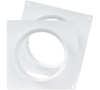 Repa Market Lot de 2 brides de connecteur de canaux, bride droite en plastique 125 mm pour système de chauffage, refroidissement, ventilation (12,5 cm)