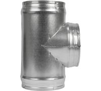 Repa Market Répartiteur de conduit de 15,2 cm à 90° - Répartiteur de joint galvanisé de 15,2 x 15,2 x 15,2 cm pour ventilation, conduit d'échappement CVC - Répartiteur de tuyau en plastique