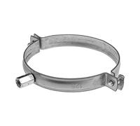 Repa Market Support de tuyau galvanisé de 125 mm avec caoutchouc EPDM - Support de montage de conduit - Supports de tube en PVC - Colliers de serrage en métal - Support de fixation murale pour tube