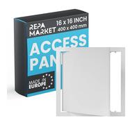 Repa Market Trappe d'inspection en plastique blanc de 400 x 400 mm - Panneau d'accès en plaques de plâtre pour murs et plafonds, panneau de baignoire et couvercle de boîte à fusibles, trappe d'accès