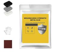 Repair Mud Iron Glue, Mud Iron Glue Putty, High-Strength Metal Repair Adhesive, Heat-Resistant Epoxy for Steel, Aluminum, Pipes, Tanks, Plastic, and DIY Fixes (Grey,1 Pcs)