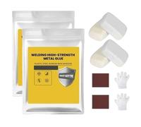 Repair Mud Iron Glue, Waterproof Heat Resistant Powerful Leak Repair Sealant, Welding High-Strength Metal Repair Adhesive (2pcs)