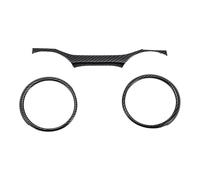 REPAIROCK 1 Ensemble Tableau Bord Instrument Panneau Anneau Couverture Pour Jeep Wrangler Jl Jlu 18-24 Pour Jeep Gladiator Jt 2 Porte 4 Porte Centrale Tableau Bord Mètre Carbone Fibre Noir