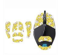 Repalcement - Bande antidérapante pour souris de jeu Logitech G302 G303, jaune complet