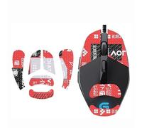 Repalcement - Bande antidérapante pour souris de jeu Logitech G302 G303, rouge complet