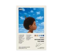 RePaLy Drake Poster sur toile avec inscription « Nothing Was The Same » pour décoration de chambre à coucher, bureau, chambre, cadeau, sans cadre, 50 x 75 cm
