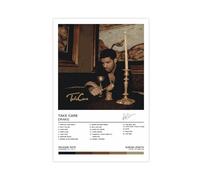 RePaLy Drake Poster « Take Care Music Album » signé en édition limitée (2) - Poster sur toile pour décoration de chambre à coucher, bureau, chambre, cadeau sans cadre - 30 x 45 cm