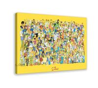 Repaly Poster sur toile de la collection The Simpsons All Characters - Décoration murale pour salon et chambre à coucher - Style cadre - 40 x 60 cm