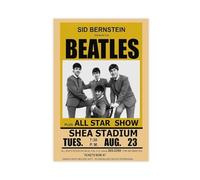 Repaly Poster vintage The Beatles Rock Concert Gig Band Poster sur toile Décoration murale pour salon, chambre à coucher, style sans cadre 40 x 60 cm